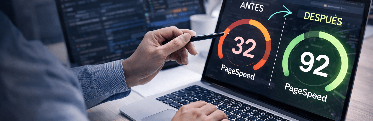 El antes y el después de una Optimización web profesional para Wordpress